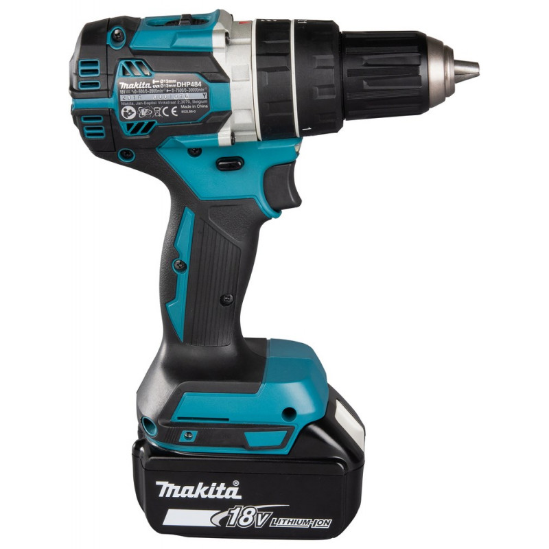 Makita DHP484RFJ avvitatore trapano a batteria, 2000 giri/min, nero/blu