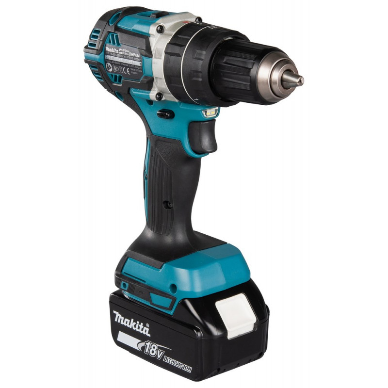 Makita DHP484RFJ avvitatore trapano a batteria, 2000 giri/min, nero/blu