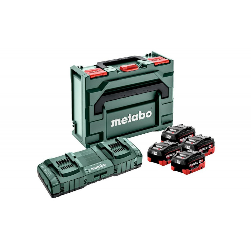 Metabo batteria ricaricabile LiHD 18 V 8,0 Ah, 4 pz. + caricabatterie (685135000)
