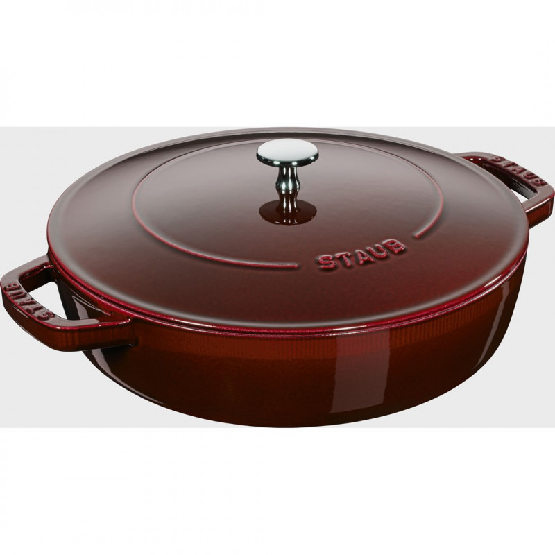 STAUB pentola in ghisa con coperchio 24 cm, grenadine