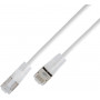 Wirewin cavo patch leggero SLIM Cat6a U/UTP, 10 Gigabit, 7,5 m, connettori trasparenti (SLIM-L-UU-K6A-TL 7.5 WT)