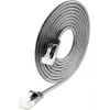 Wirewin cavo patch leggero SLIM Cat6a 10 Gigabit U/FTP, rotondo, Ø 3,8 mm, 0,15 m, nero