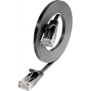 Wirewin cavo patch Slim Cat6 U/UTP RJ45, 0,1 m, nero