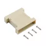 EFB Elektronik custodia in plastica vuota 25-25 poli, grigio
