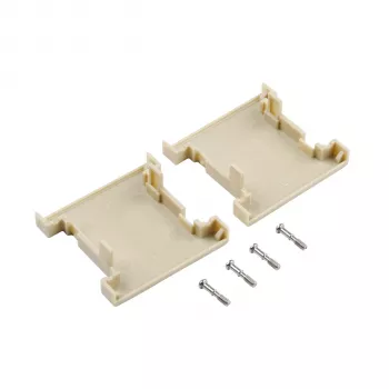 EFB Elektronik custodia in plastica vuota 25-25 poli, grigio