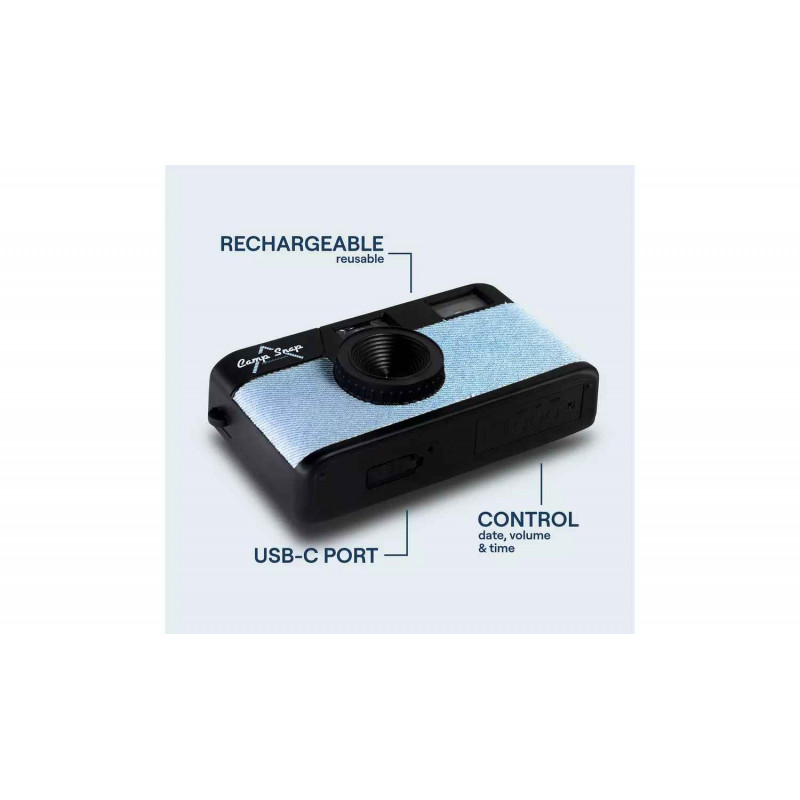 Camp Snap fotocamera digitale CS-V105-DN-WW Denim, Blue Jeans/nero