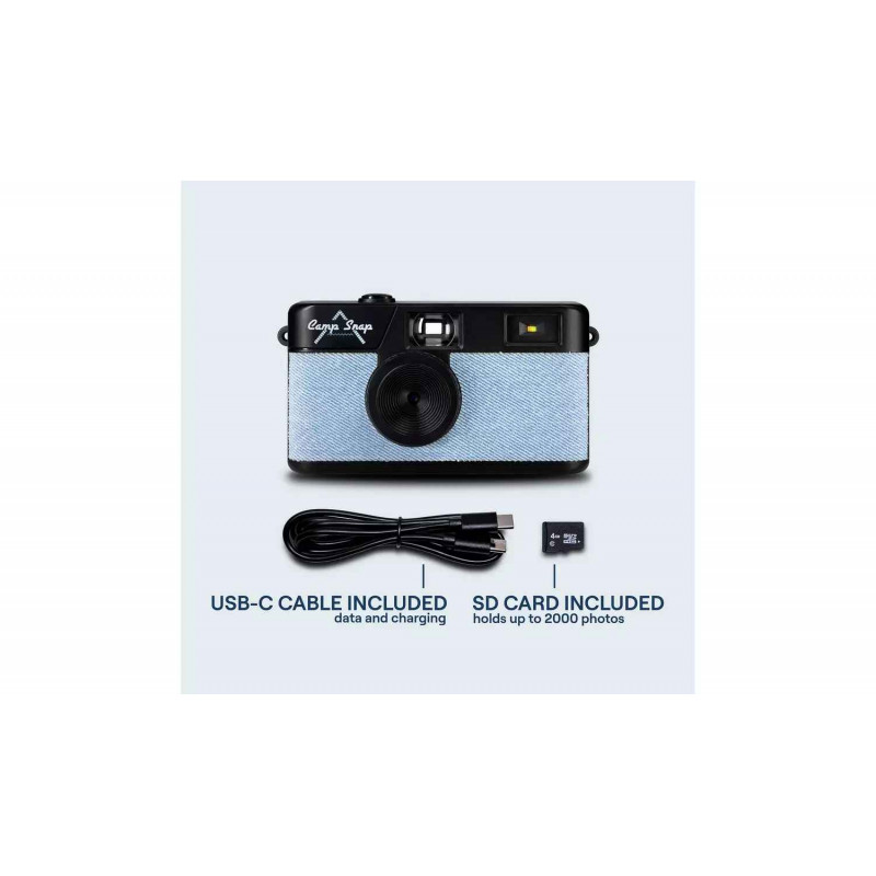 Camp Snap fotocamera digitale CS-V105-DN-WW Denim, Blue Jeans/nero