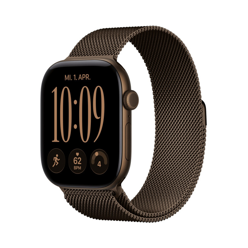 Apple Watch Series 12 GPS + Cellular 46mm cassa in alluminio Dark Bronze con cinturino Milanese Loop Dark Bronze - M/L