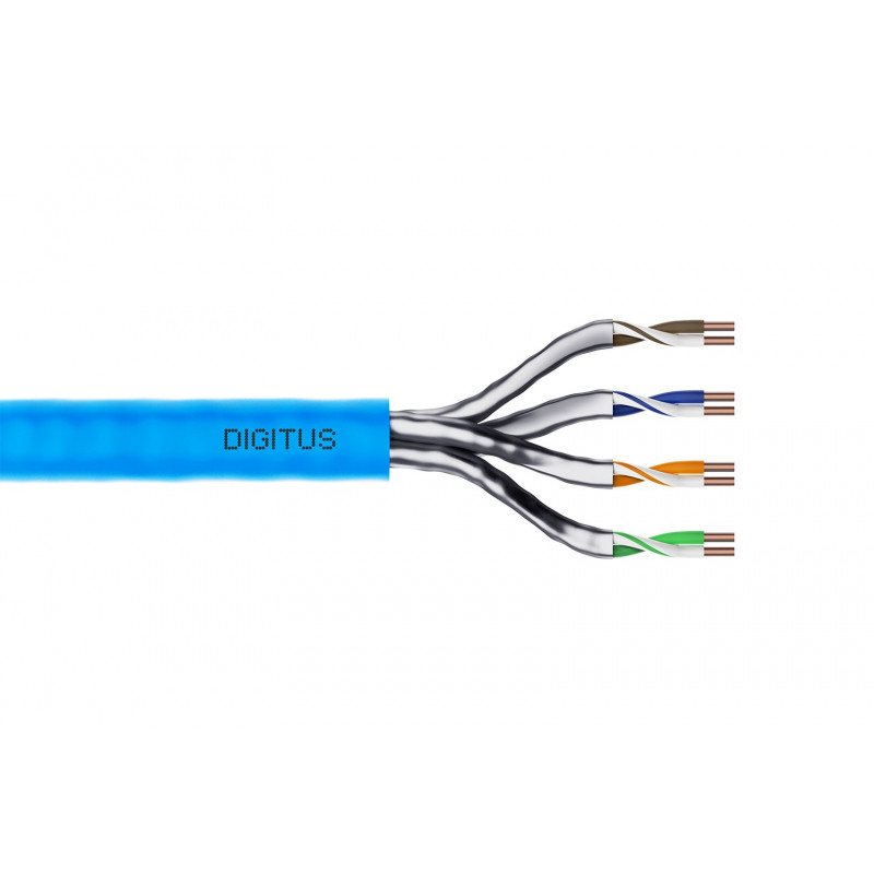 Digitus cavo di installazione Cat6a U/FTP, 100 m, blu, LSZH, simplex