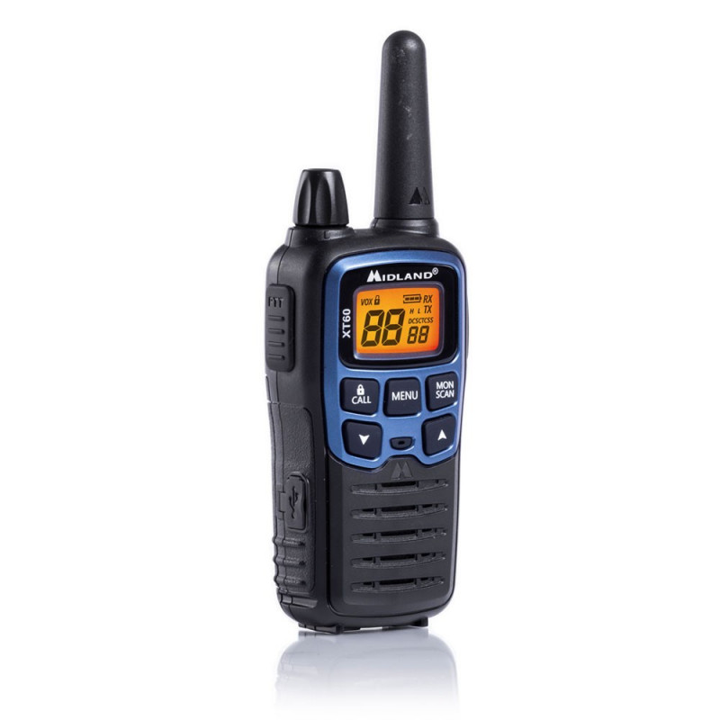 Midland XT60 ricetrasmettitore 24 canali 446.00625 - 446.0937 MHz nero, blu