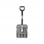 Fiskars 1000740 pala da neve, alluminio/plastica, nero/grigio/arancione