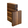 Artelegno ceppo portacoltelli magnetico per 6 coltelli, legno di noce