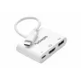 celexon adattatore multiporta USB-C su HDMI e USB-A, M/F, bianco