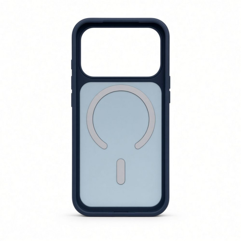 Evelatus Silver-Shield Skin Feel custodia 2-in-1 MagSafe per Apple iPhone 18 Pro Max, blu navy