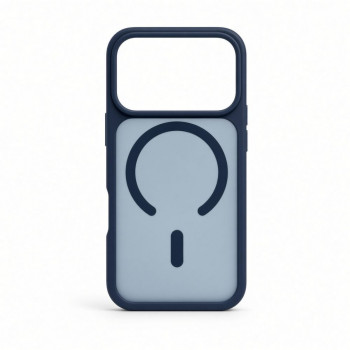 Evelatus Silver-Shield Skin Feel custodia 2-in-1 MagSafe per Apple iPhone 18 Pro, blu navy