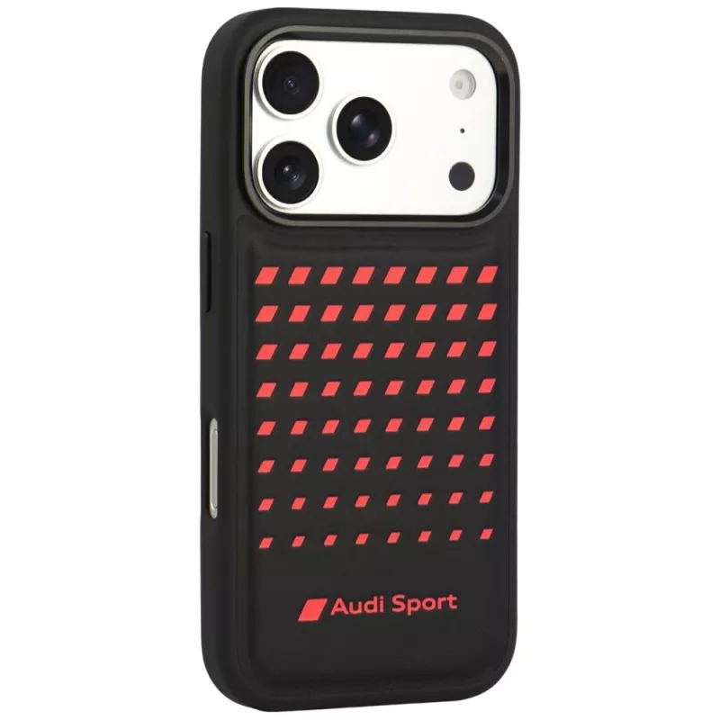 Audi Sport custodia MagSafe in pelle sintetica per iPhone 18 Pro / 17 Pro nero