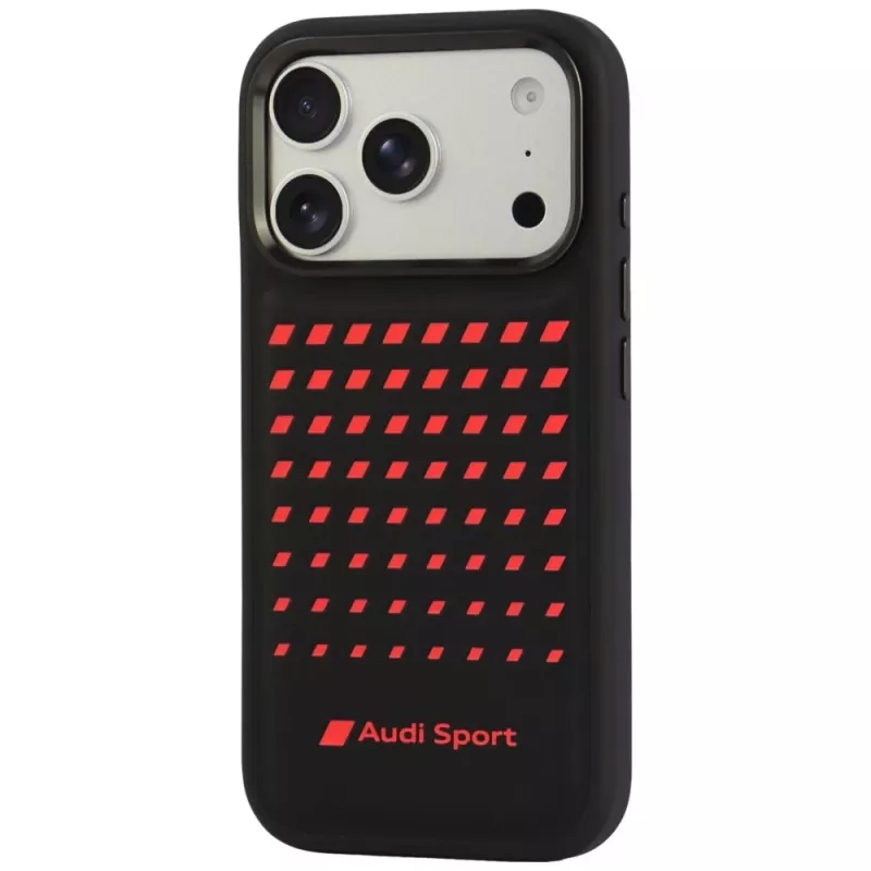 Audi Sport custodia MagSafe in pelle sintetica per iPhone 18 Pro / 17 Pro nero