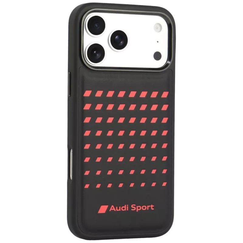 Audi Sport custodia MagSafe in pelle sintetica per iPhone 18 Pro Max / 17 Pro Max nero