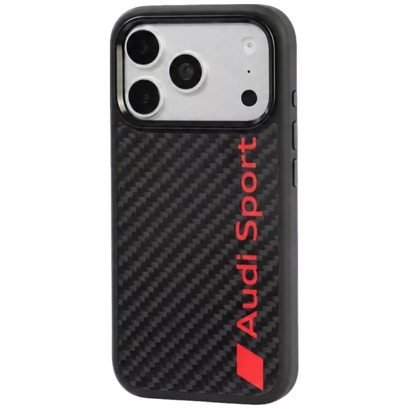 Audi R8 custodia MagSafe in fibra di carbonio per iPhone 18 Pro / 17 Pro nero