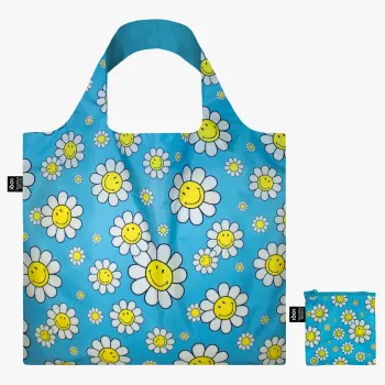 LOQI borsa Smiley – Flowers Blue