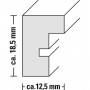 Hama cornice in legno Waves 40 x 50 cm, betulla