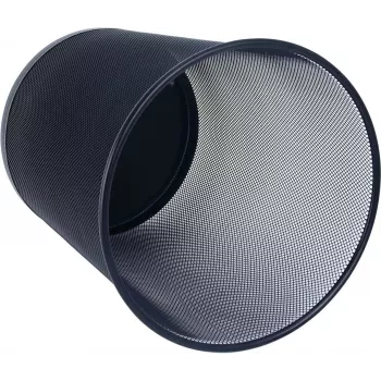 WEDO cestino Office in filo metallico, 18 l, rotondo, nero, altezza 350 mm