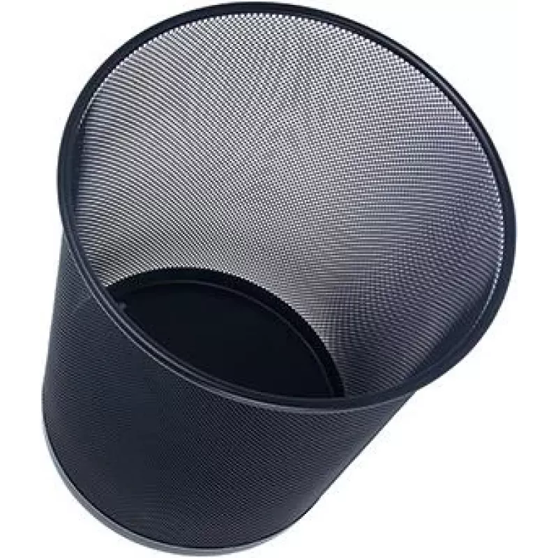 WEDO cestino Office in filo metallico, 18 l, rotondo, nero, altezza 350 mm