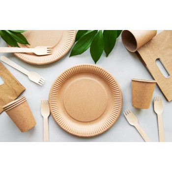 Gogreen Go Green piatti in carta kraft Ø18 cm, 20 pz.
