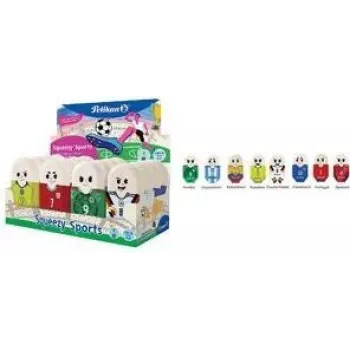 Pelikan Squeezy Sports gomma da cancellare in plastica, display box (400208878)