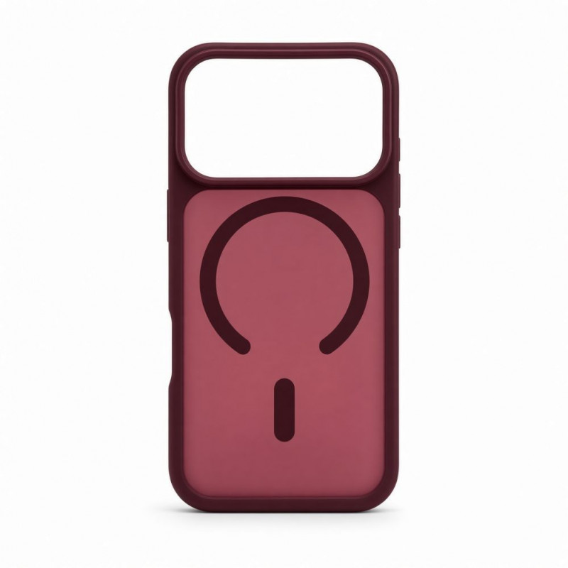 Evelatus Silver-Shield Skin Feel custodia 2-in-1 compatibile MagSafe per Apple iPhone 18 Pro, bordeaux