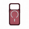 Evelatus Silver-Shield Skin Feel custodia 2-in-1 compatibile MagSafe per Apple iPhone 18 Pro, bordeaux