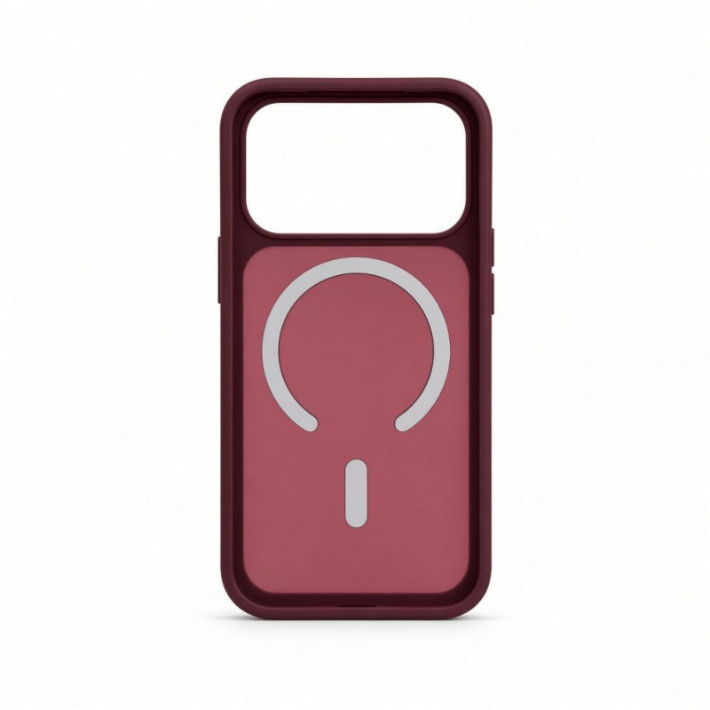 Evelatus Silver-Shield Skin Feel custodia 2-in-1 compatibile MagSafe per Apple iPhone 18 Pro, bordeaux