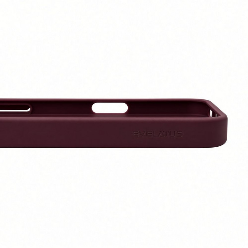 Evelatus Silver-Shield Skin Feel custodia 2-in-1 compatibile MagSafe per Apple iPhone 18 Pro, bordeaux
