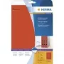 HERMA Special etichette per archivio adesive permanenti, carta opaca coprente, rosso, 38 x 297 mm, 100 pz. (20 fogli x 5)