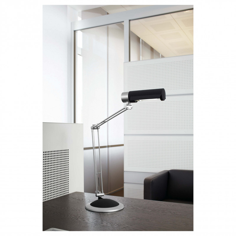 MAUL MAULoffice lampada da scrivania LED, 9,5 W, argento