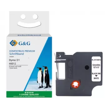 G&G Ninestar nastro in seta compatibile con Dymo D1 / 46012