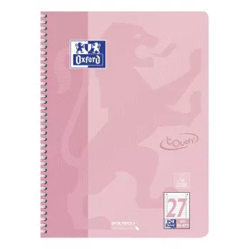 Oxford blocco college Touch Pastell, DIN A4+, a righe (lineatura 27), 80 fogli, Optik Paper, 4 fori