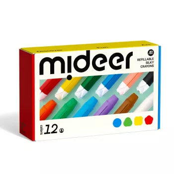 Mideer ricambi Silky Crayons, morbidi e lavabili, 12 pz.