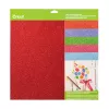 Cricut cartoncino glitterato sampler 30 x 30 cm, 10 fogli, Brights (P)