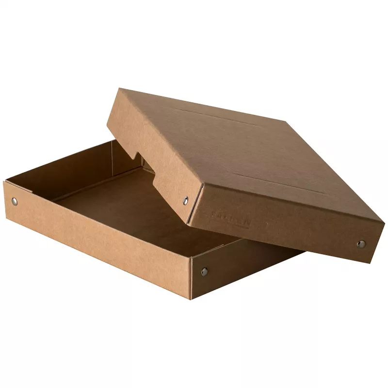 FALKEN PURE scatola portadocumenti 500 fogli, 18 x 25 x 4 cm, marrone
