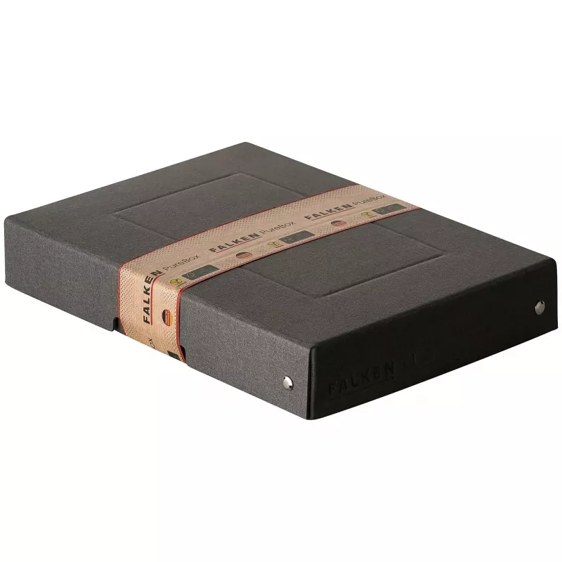 FALKEN PURE scatola portadocumenti 500 fogli, 18 x 25 x 4 cm, nero