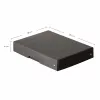 FALKEN PURE scatola portadocumenti 500 fogli, 18 x 25 x 4 cm, nero