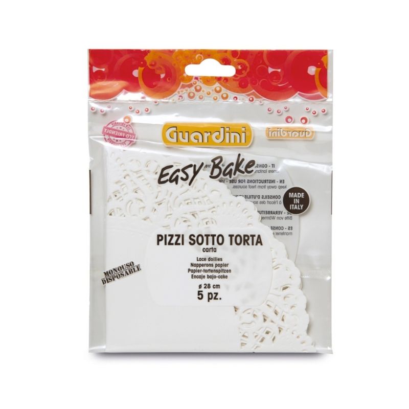 Guardini Easy Bake centrini decorativi in carta Ø 28 cm, 5 pz.