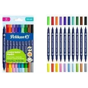 Pelikan Colorella Twin pennarelli colori assortiti, 10 pz.
