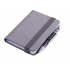 Blocco notes Troika Lilipad con penna portatile Liliput, grigio (NPP25/GY)