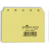 Durable rubrica A-Z per schedari A7, PP goffrato, giallo