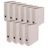 FALKEN PURE raccoglitore ad anelli, cartone grigio, dorso 80 mm, DIN A4