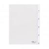 Durable fascicolo A4, 5 sezioni, con linguette saldate e copertina, trasparente