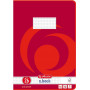 Herlitz quaderno scolastico A4, 16 fogli, a quadretti con margine (rigatura 26), FSC Mix