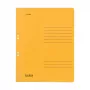 Falken raccoglitore ad anelli con occhielli DIN A4, rilegatura commerciale, rilegatura d'ufficio, giallo (80003908)